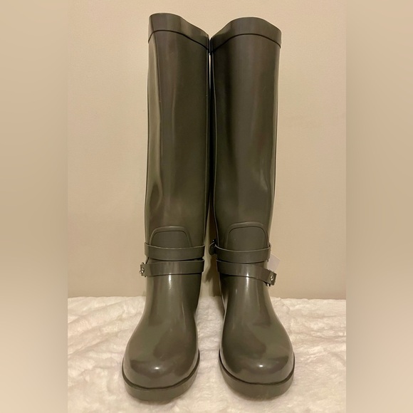 Coach Lori Heritage Boots Gray Silver Hardware. Sz 7B EUC! - Picture 2 of 7